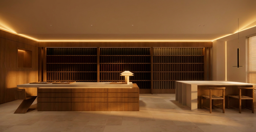 室内设计渲染图,在不改变内容,让灯光氛围更浪漫和高级,高级渲染效果图