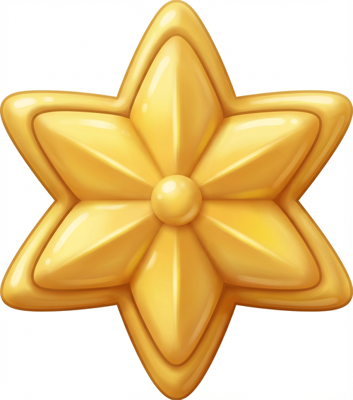 帮我把这个六角星变Q一点点